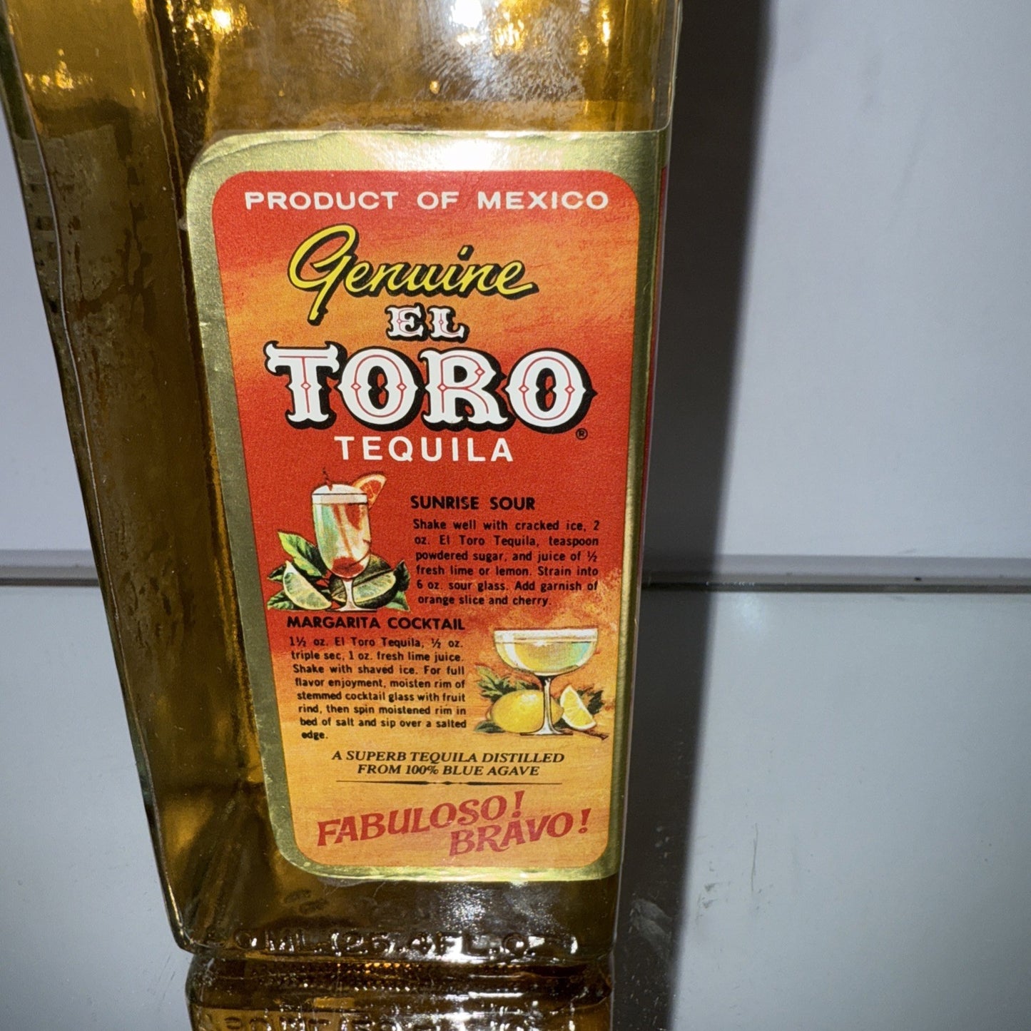El Toro Tequila Vintage 1970s/80s 750ml 25.4 Floz