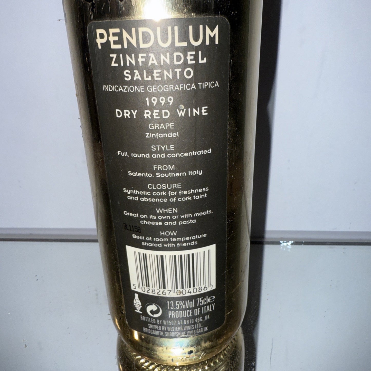 Pendulum Zinfandel 1999 14.5% White