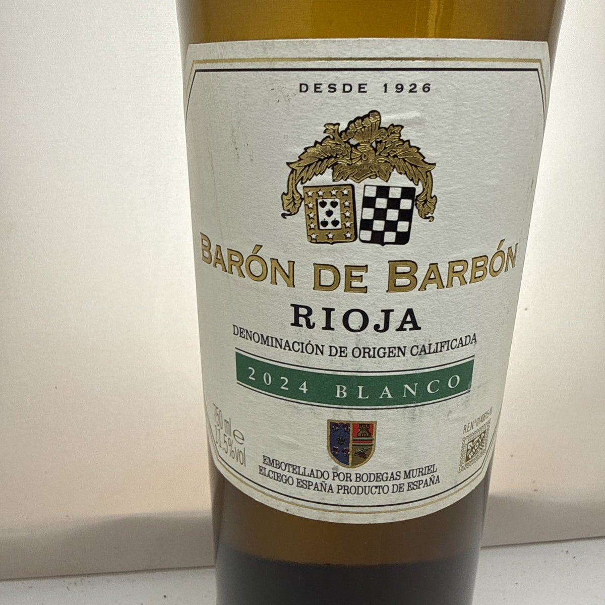 2024 Rioja Blanco. Viura blend. Zesty citrus & apple. Fresh. Serve chilled.