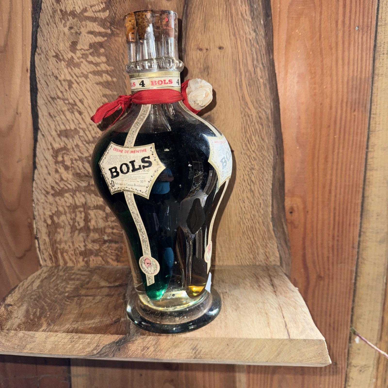 Bols 4 way 1950s creme de menthe, apricot brandy, cherry brandy, triple sec