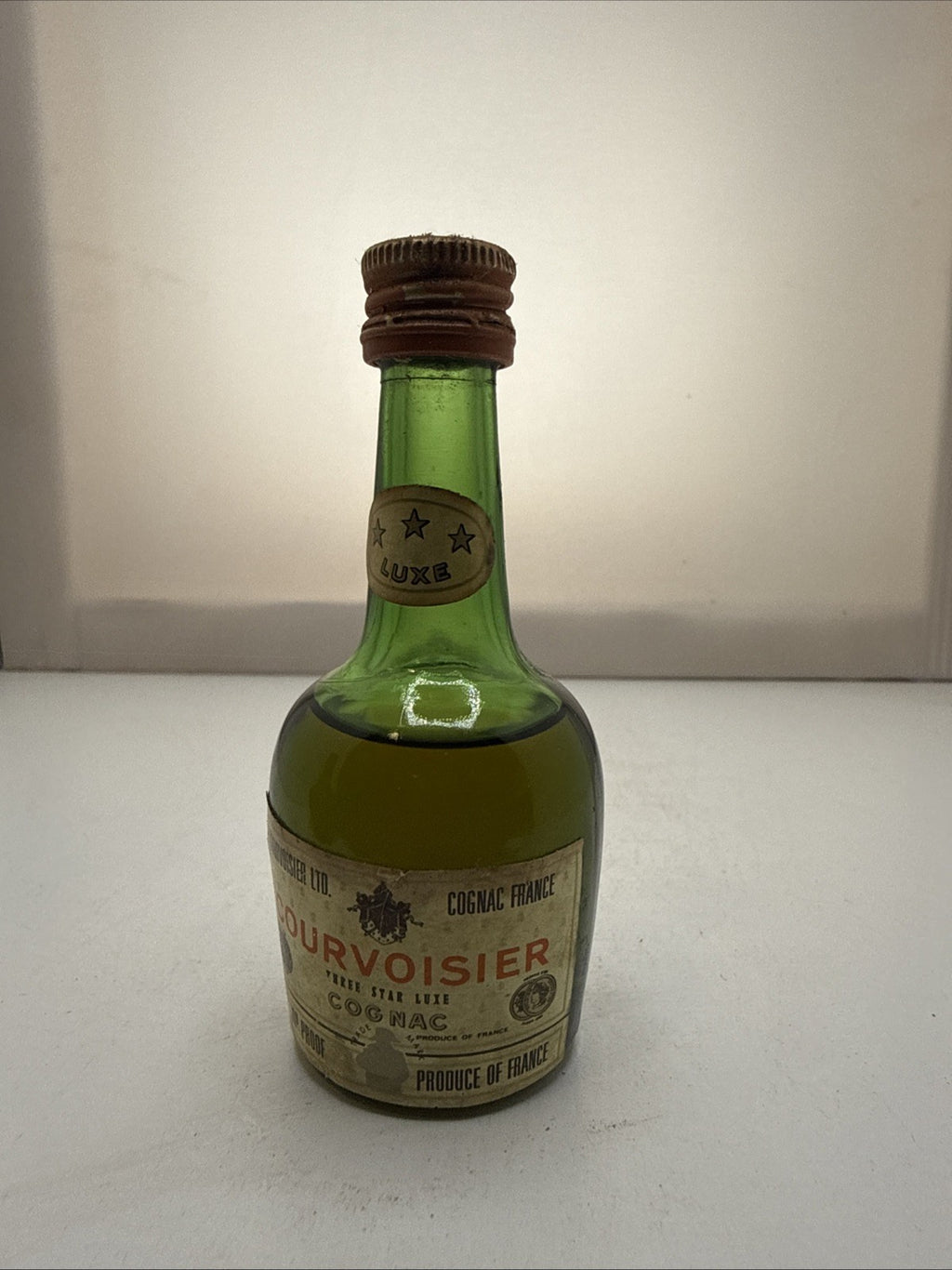 Courvoisier 3 Star Luxe — 5cl Miniature 1970s 70'proof