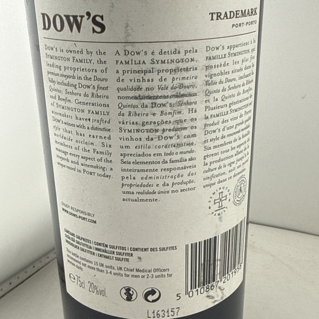 Dow’s Trademark Finest Reserve Port 75cl Portugal Old Bottling