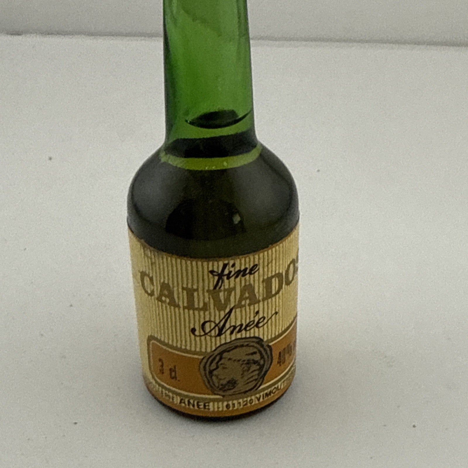 Vintage 1970s Fine Calvados Année Miniature 3cl French Apple Brandy