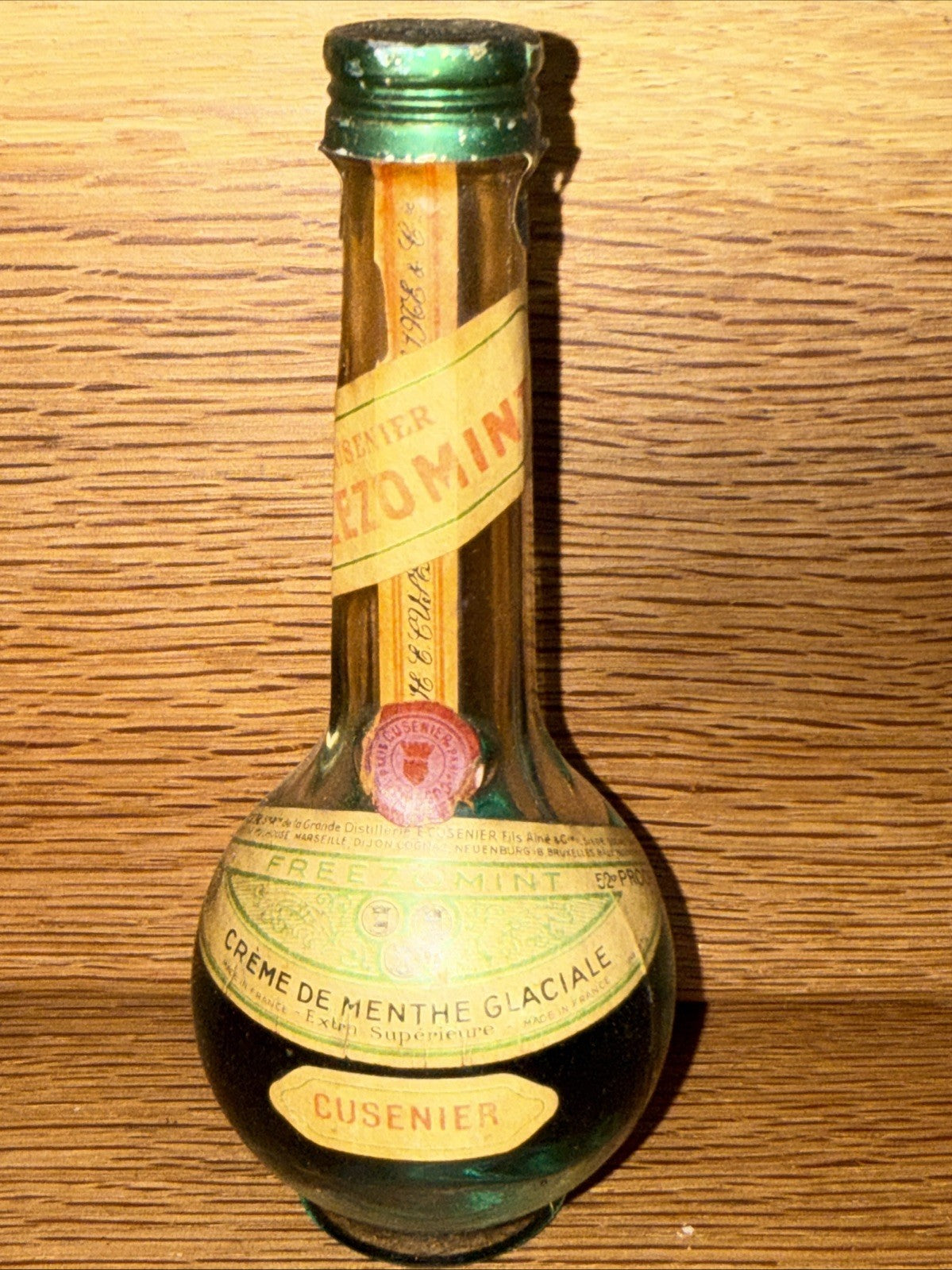 Cusinier Crème De Menthe Miniature 1960s