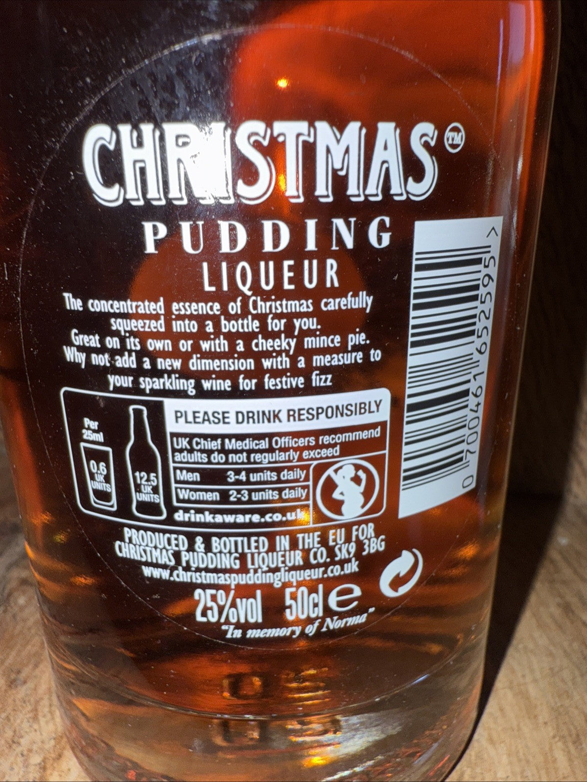 Christmas Pudding Liqueur