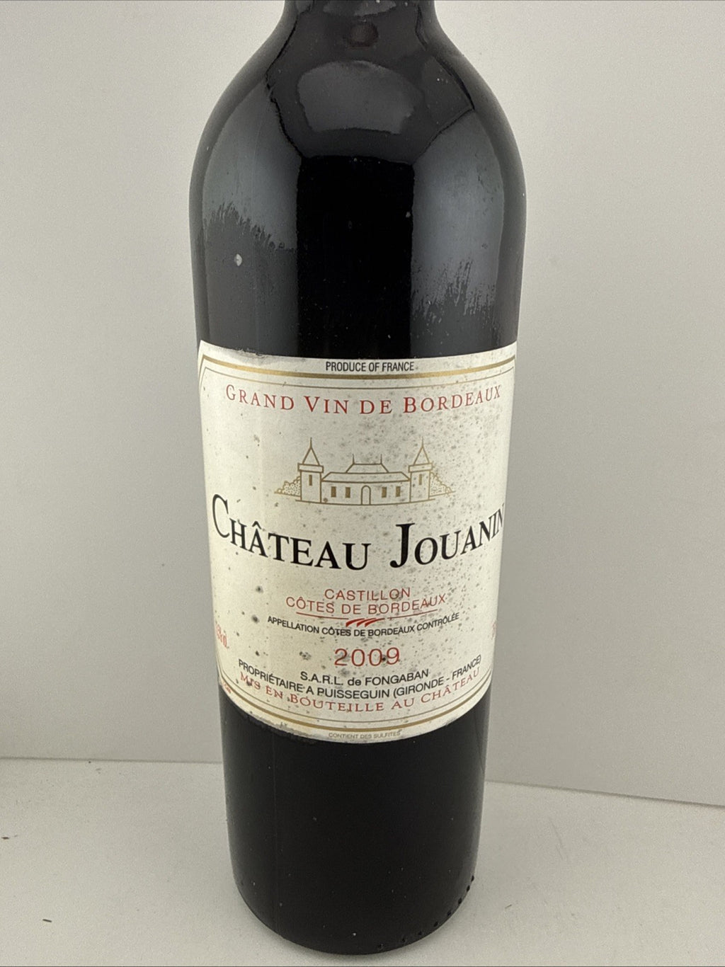 Château Jouanin 2009 Castillon Côtes de Bordeaux Red Wine 750ml