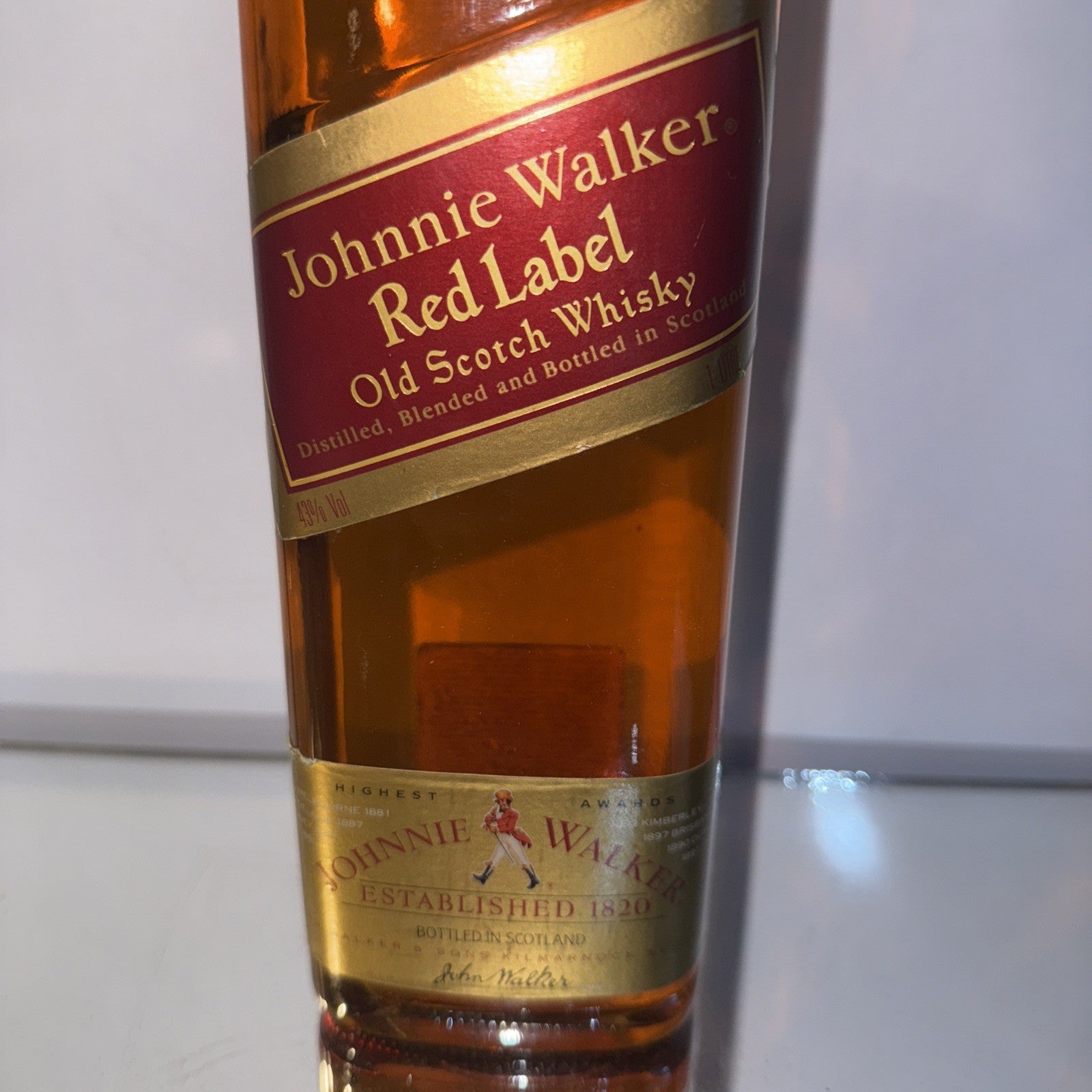 Vintage 1970s Johnnie Walker Red Label Scotch Whisky 1L – Little
