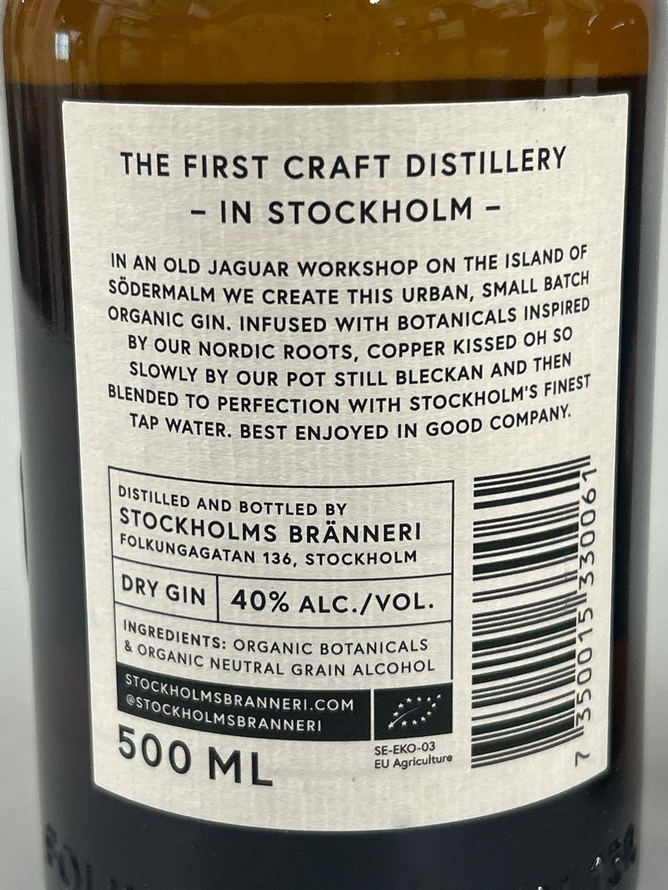SALE STOCKHOLMS BRANNERI SMALL BATCH DRY GIN (BATCH 169)  Cheapest on Internet!!
