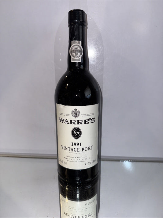 Warre's 1991 Vintage Port ( Perfectly Storage Since New)