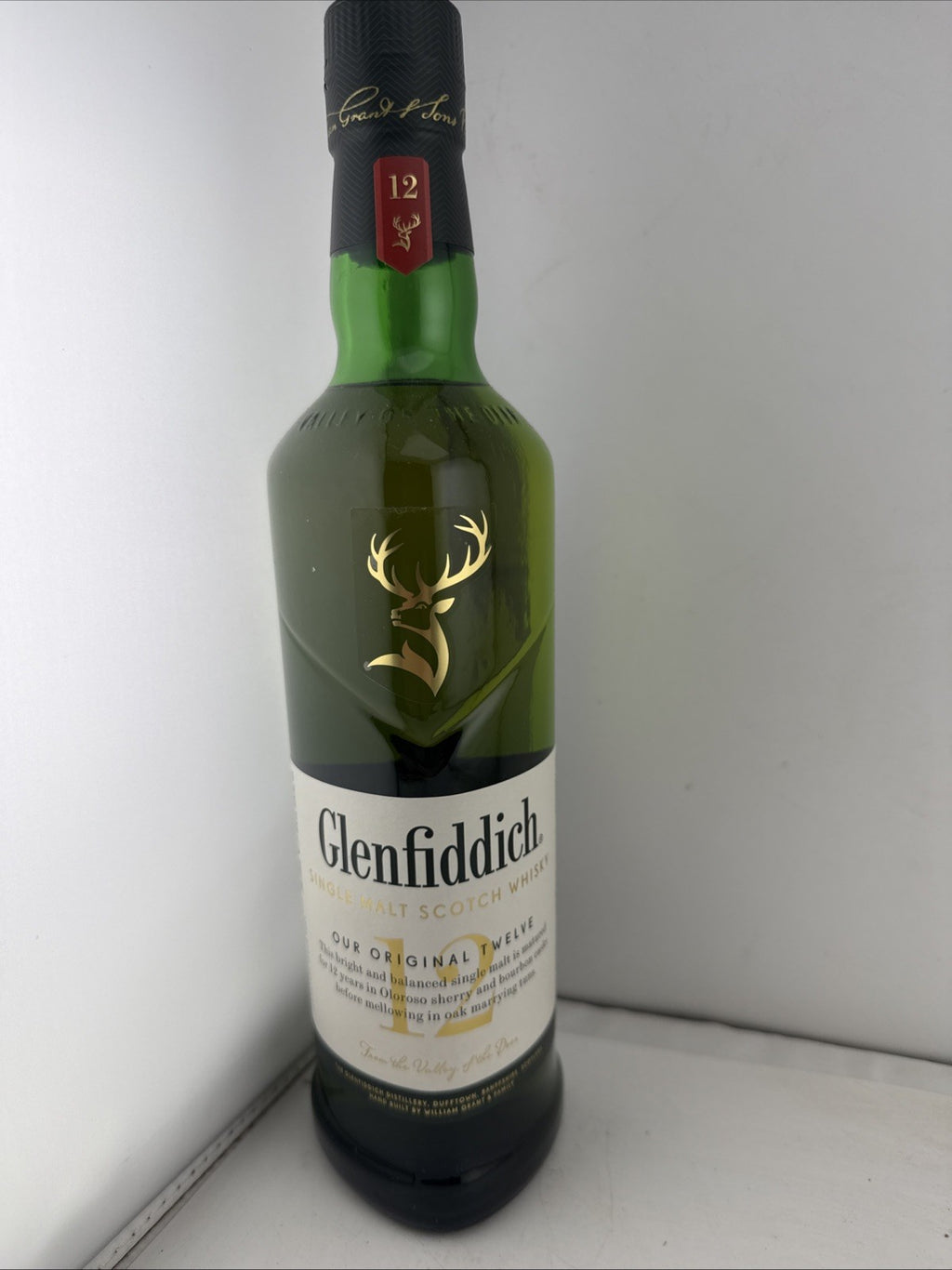Glenfiddich 12 Year Old Single Malt Scotch Whisky 70cl Sealed