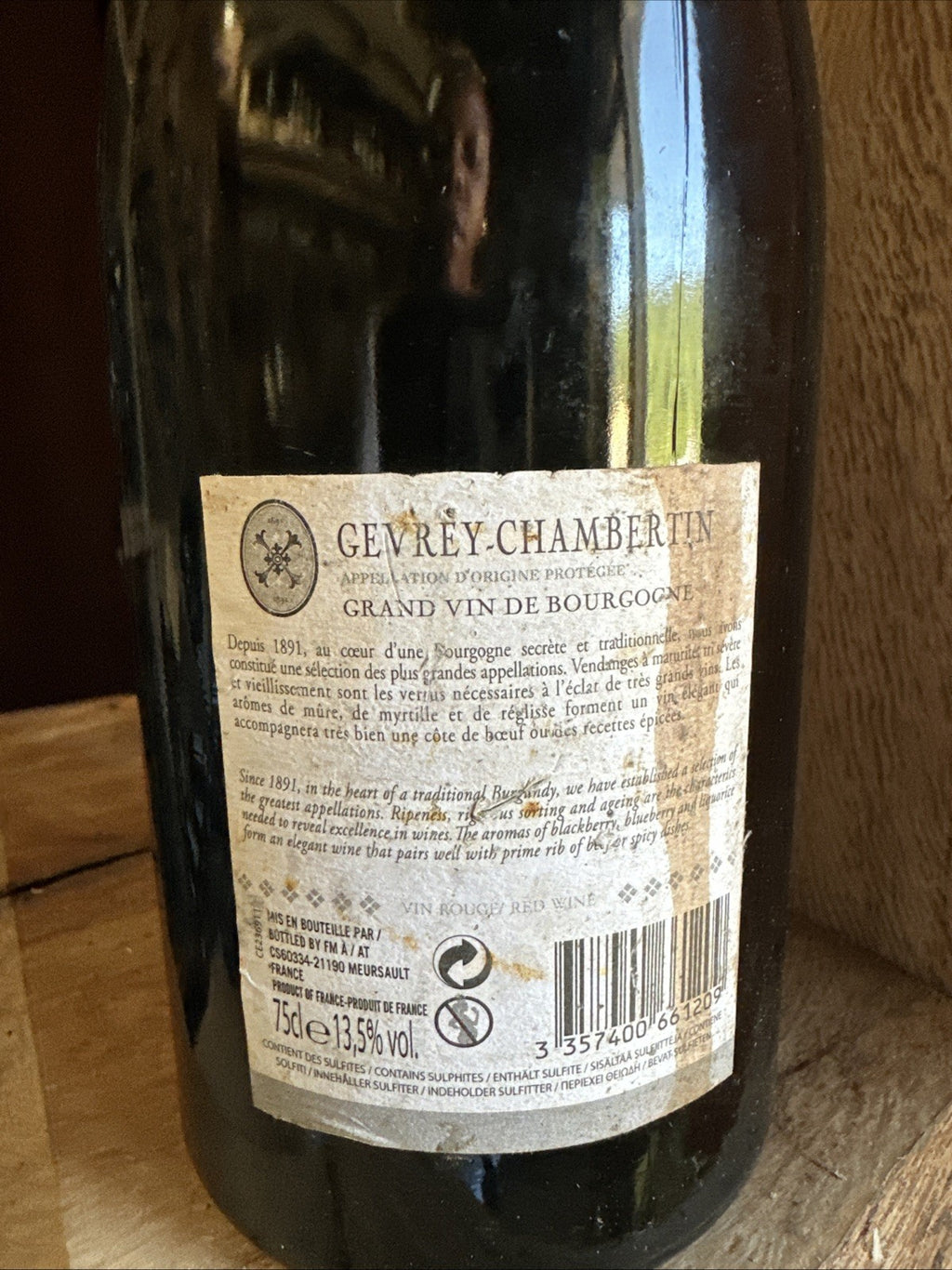 Jean Lefort, Gevrey-Chambertin AOP 2019