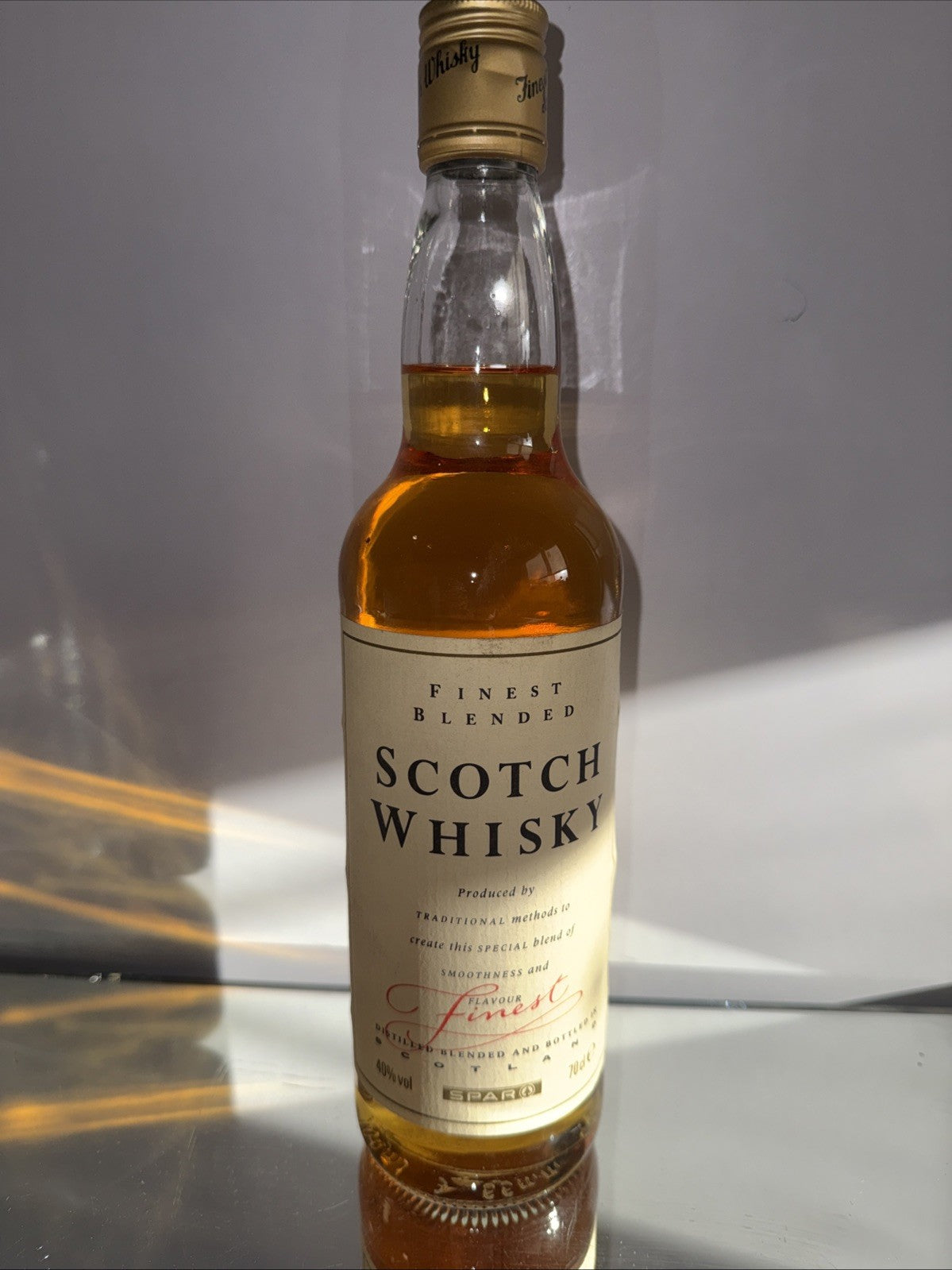 Spar Scotch  Whisky Bottled 1990s  70 Cl
