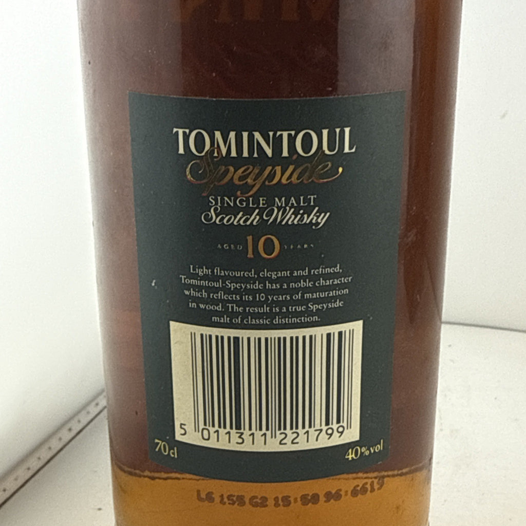Tomintoul Speyside 10 Year Old Single Malt Whisky 70cl 40% Older Bottle
