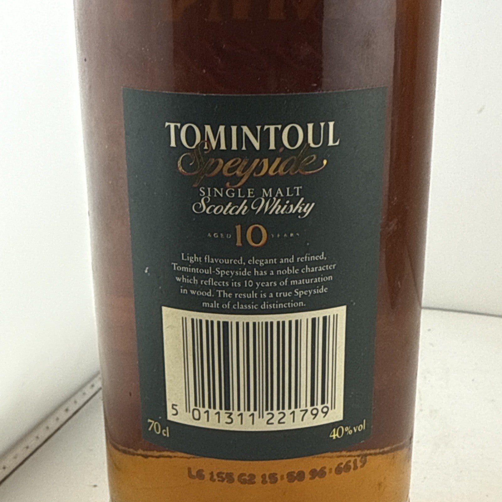 Tomintoul Speyside 10 Year Old Single Malt Whisky 70cl 40% Older Bottle