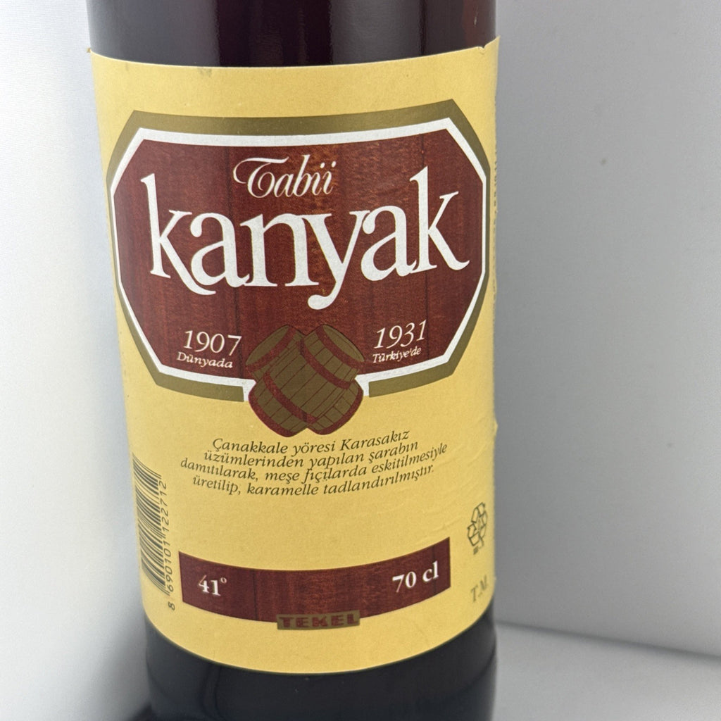 Tekel Tabii Kanyak Turkish Brandy 70cl 41% Vintage 1990s/00s