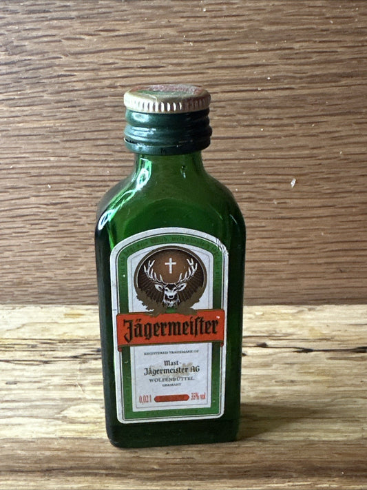 Jägermeister Miniature Empty Bottle
