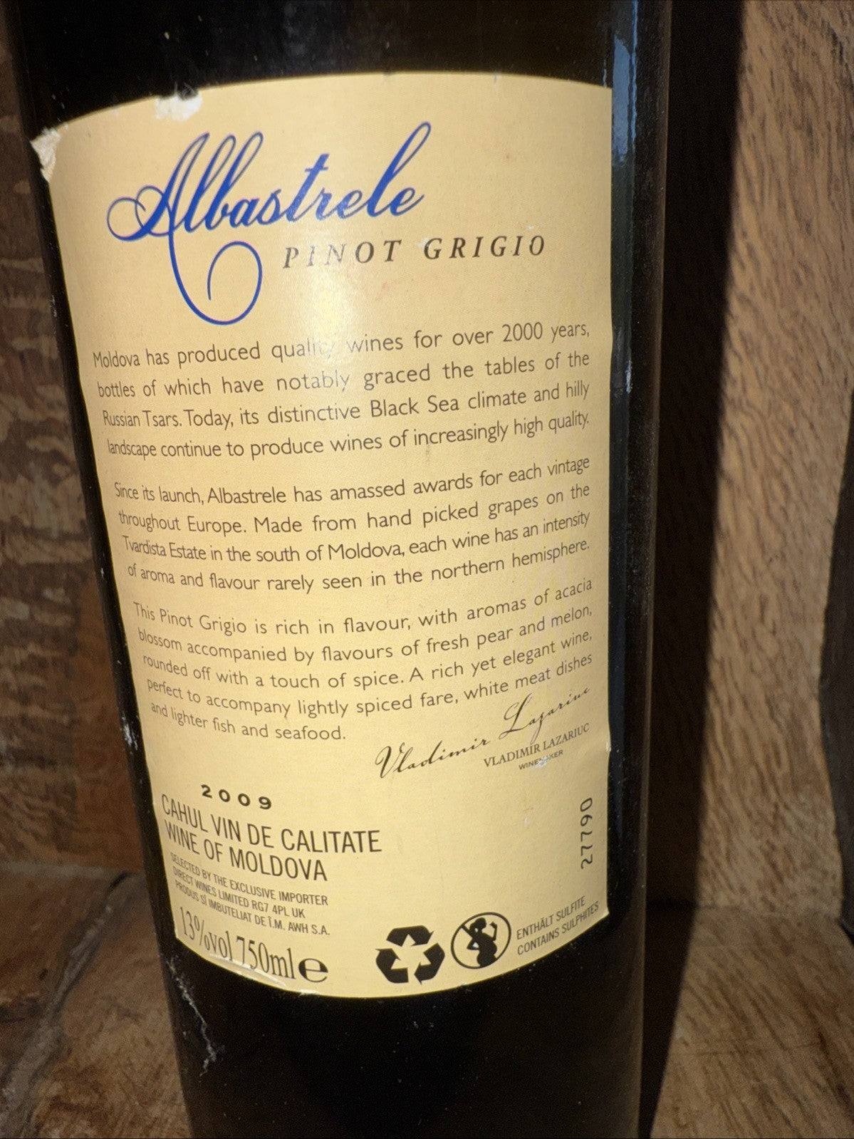 Albastrele Pinot Grigio 2009