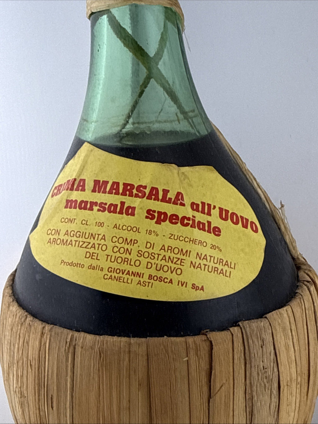 Vintage Giovanni Bosca Crema Marsala all’Uovo 1L 18% Italian Egg Marsala