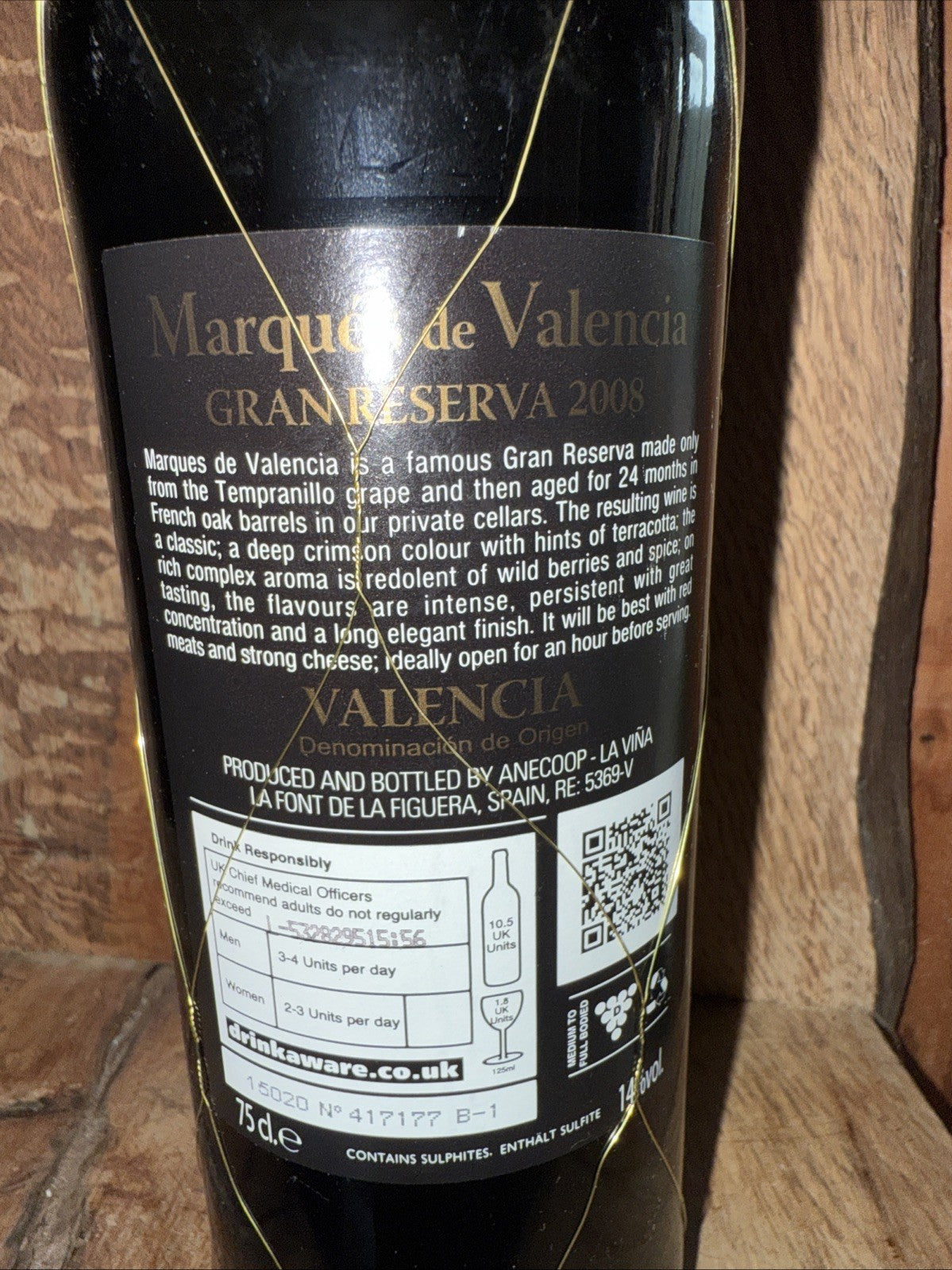 Marques De Valencia Gran Reserva 2008