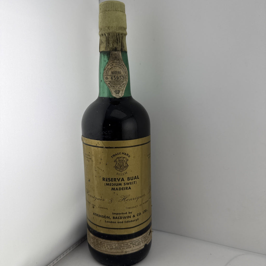 Henriques & Henriques Reserva Bual Madeira Old Bottling 75cl 1960s Bottled