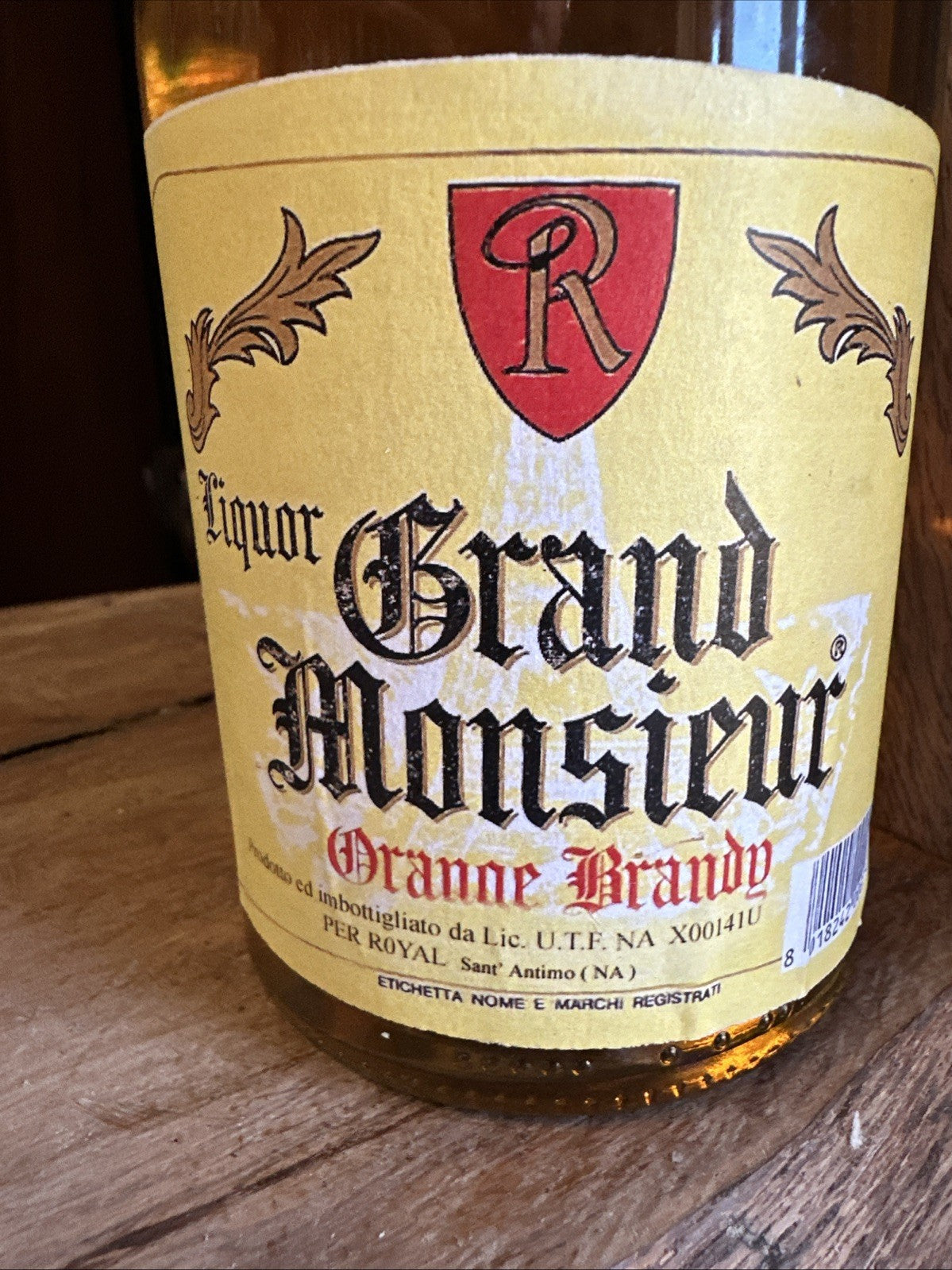 Grand Monsieur Orange Brandy (like cointreau.. but nicer!!)