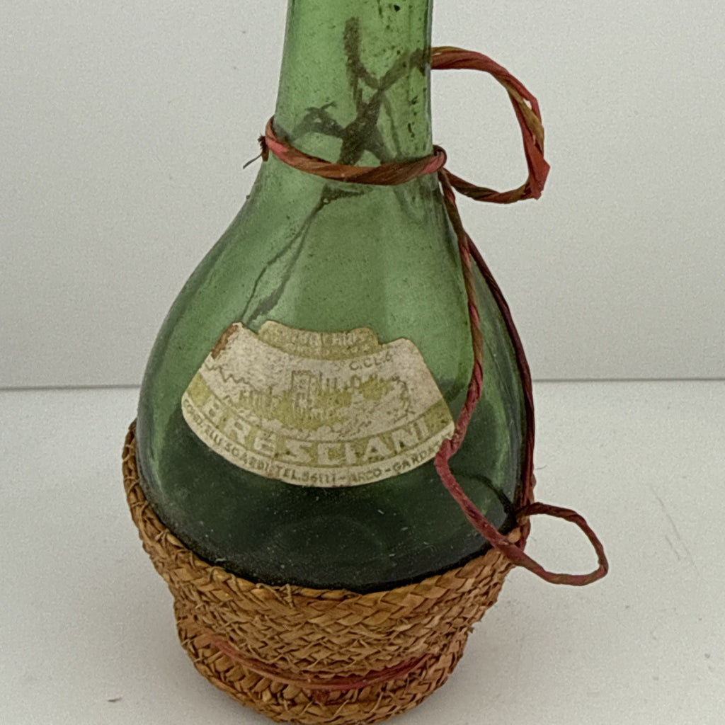 c.1960s Niccolini Chianti straw-covered miniature, empty