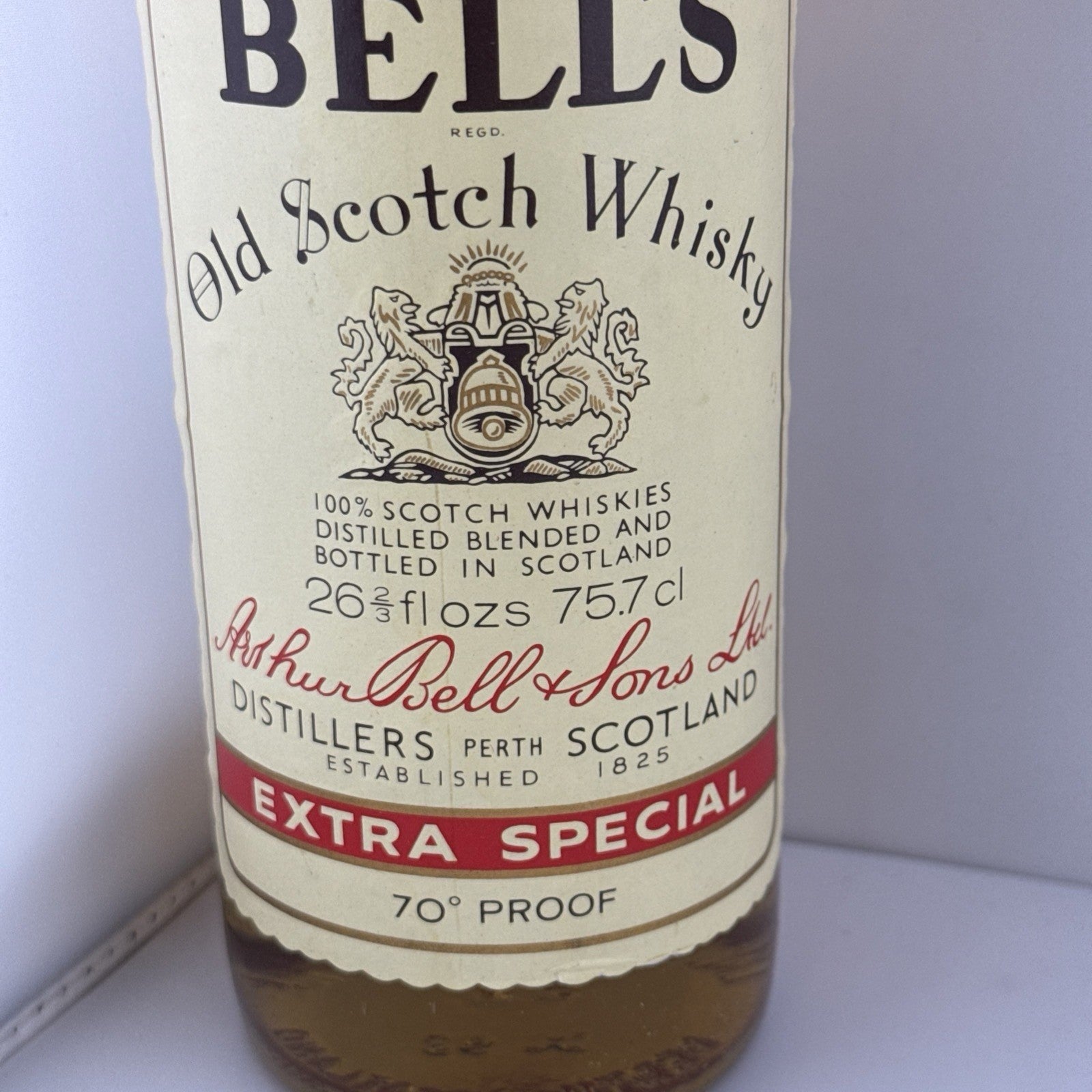 Bell’s Extra Special Scotch Whisky 75.7cl 70 Proof 1970s Bottling