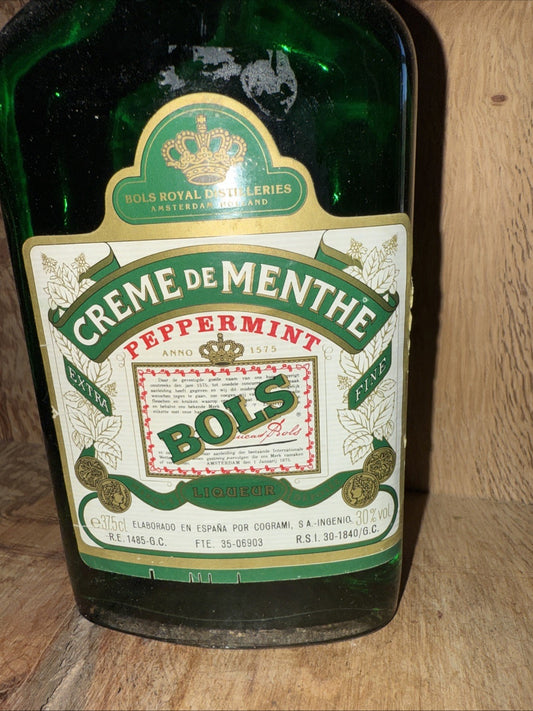 Bols Creme De Menthe  1980s 375ml 30% abv
