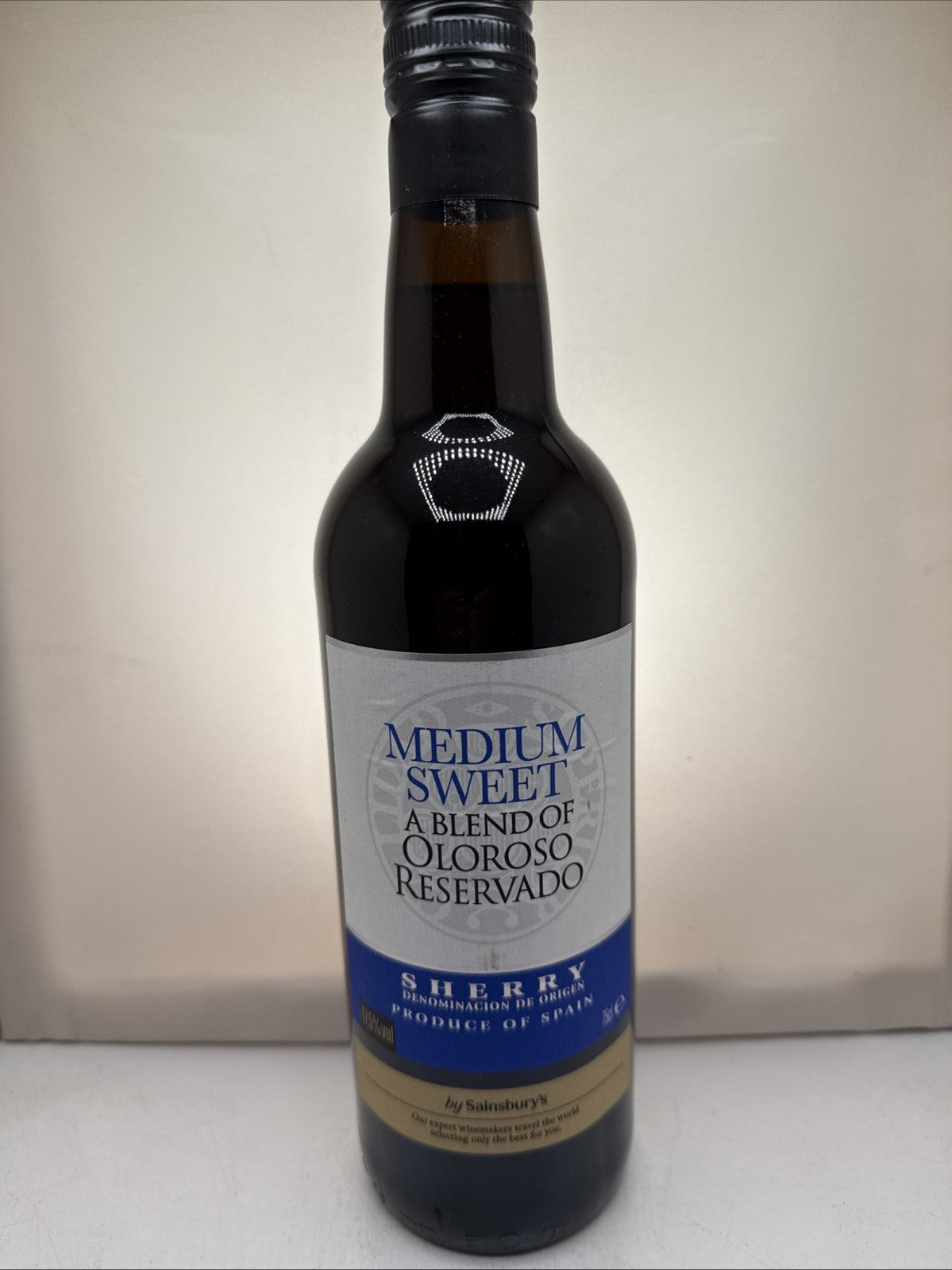 Sainsburys Medium Sweet Sherry Oloroso Reservado Jerez Spain 75cl