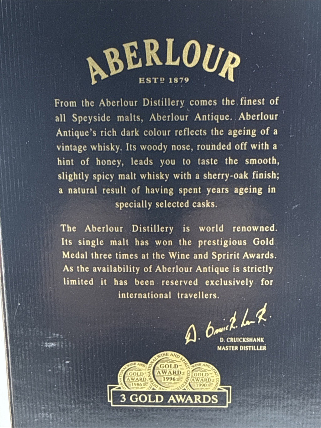 Aberlour Antique 1990s Speyside Single Malt Whisky 70cl 43% Boxed