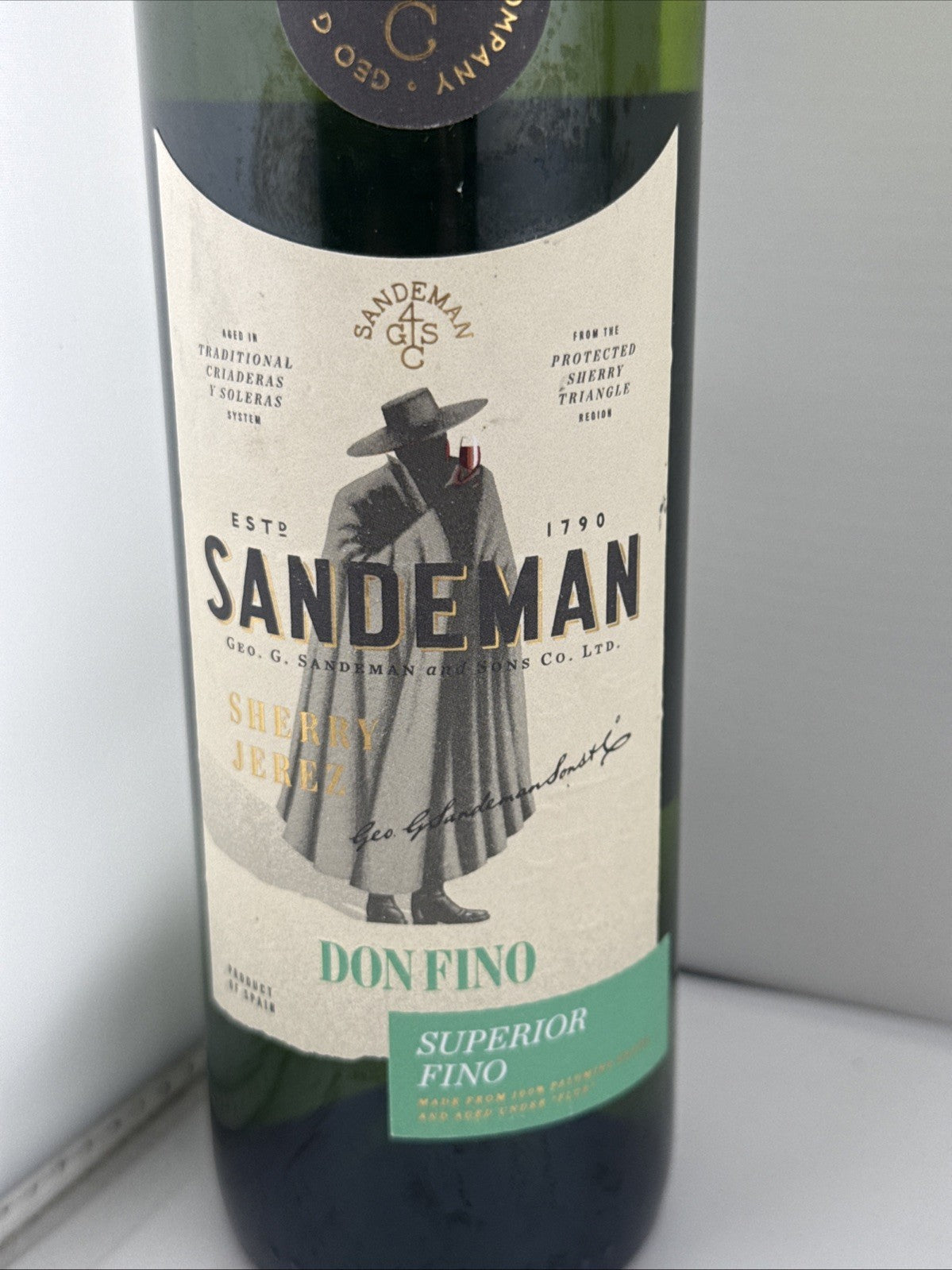 Sandeman Don Fino Superior Fino Sherry 75cl Jerez Spain
