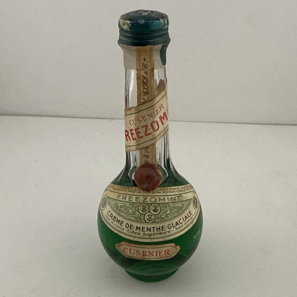 Vintage Cusenier Freezom Mint Crème de Menthe Miniature