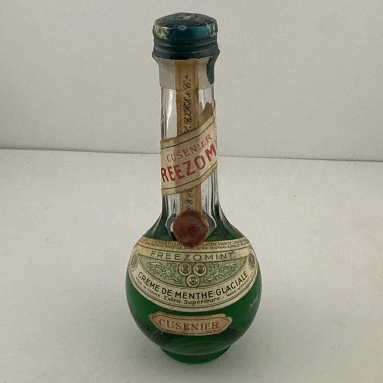 Vintage Cusenier Freezom Mint Crème de Menthe Miniature