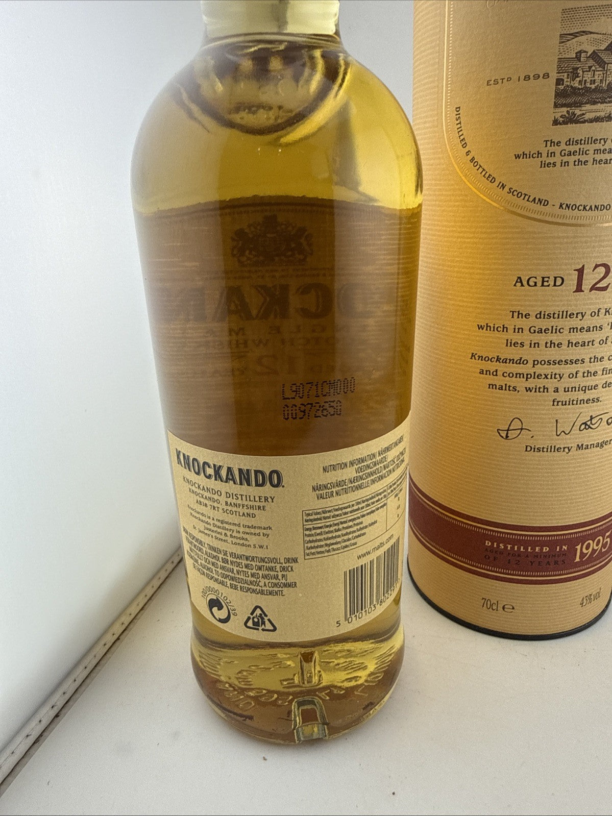 Knockando 12 Year Old 1995 Speyside Whisky 70cl 43% Boxed