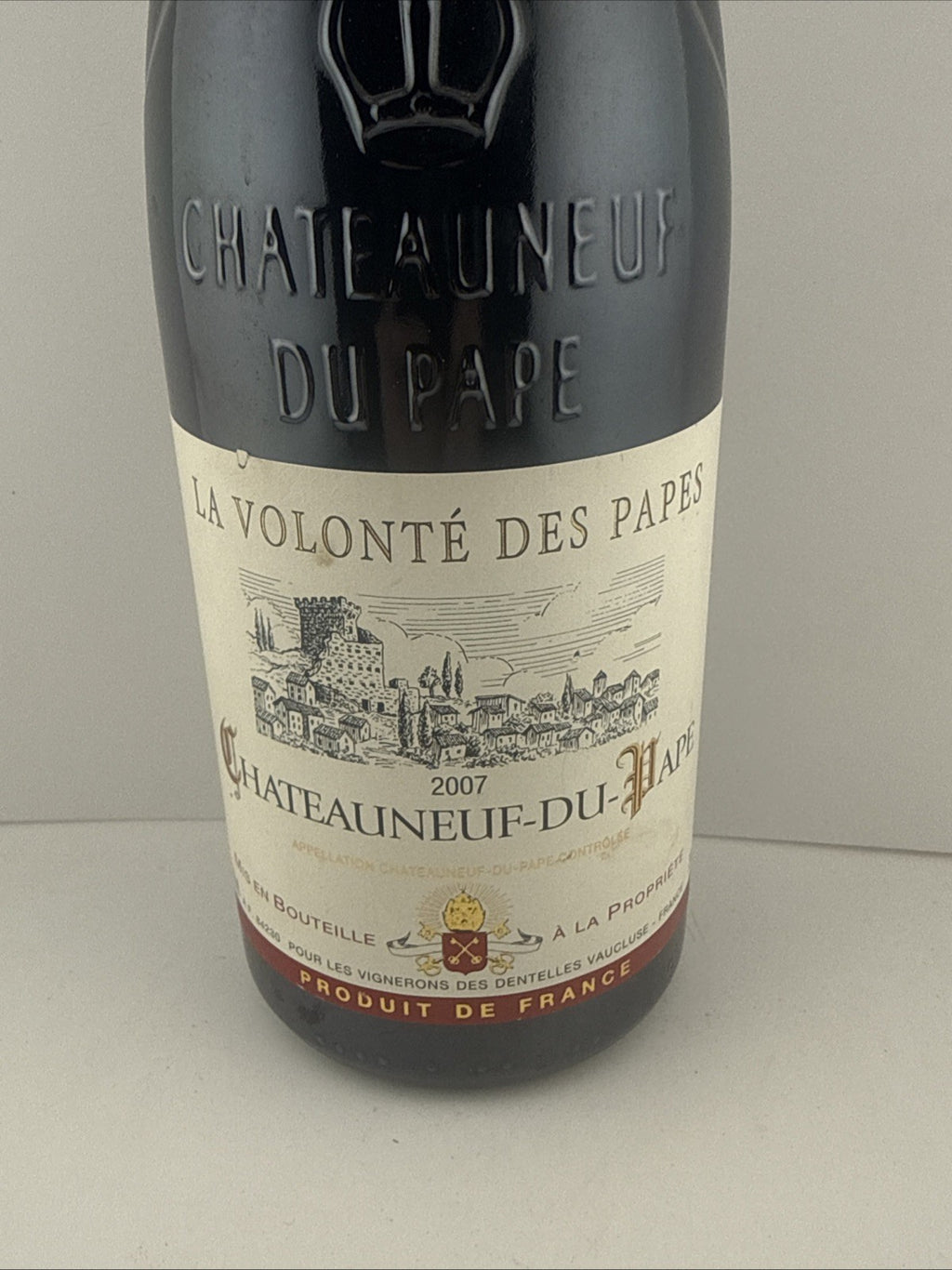 Chateauneuf du Pape 2007 La Volonté des Papes Rhône Red Wine 75cl