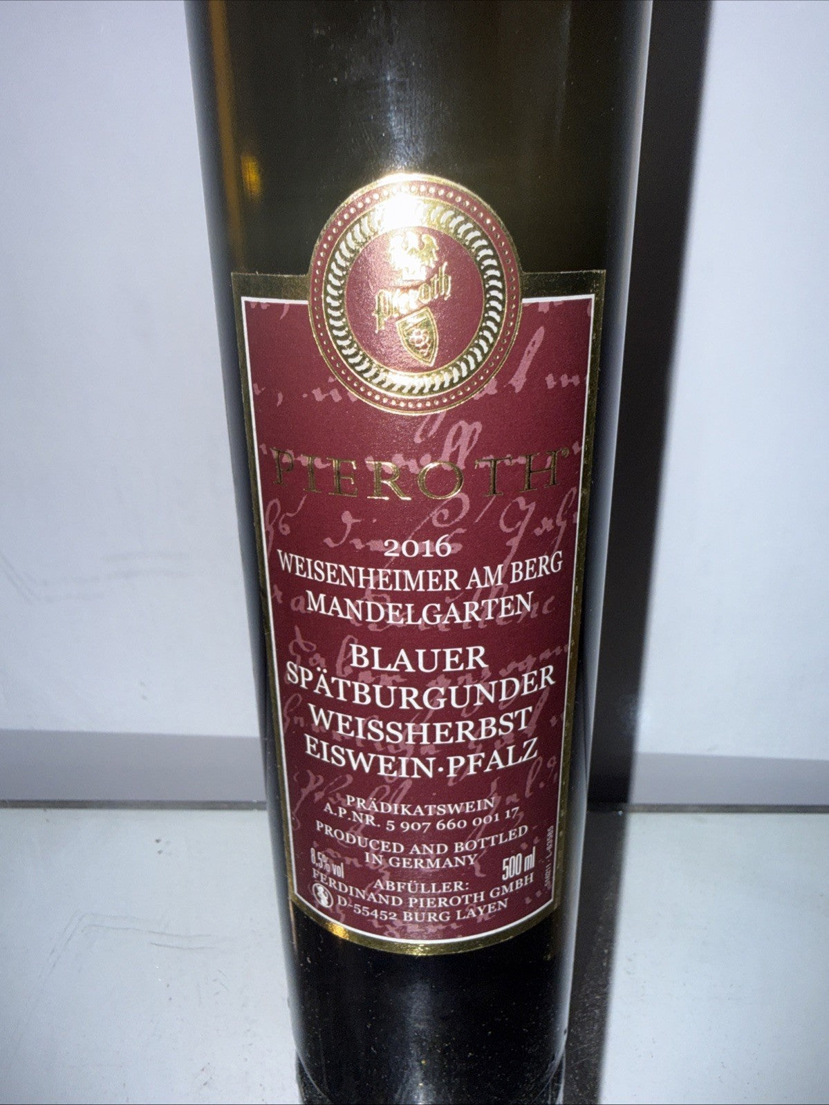 Pieroth Weisenheimer Am Berg Mandlgarten Spätburgunder Ice wine  2016