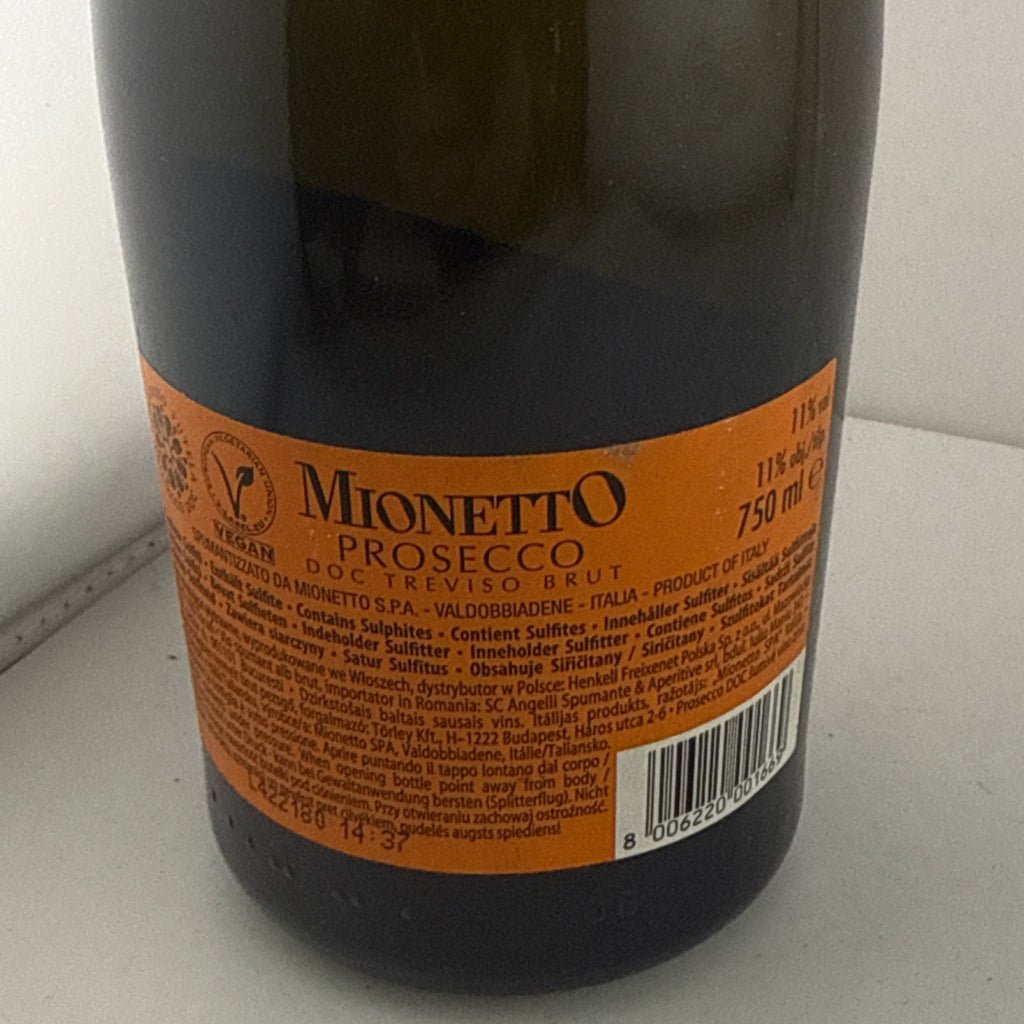 Mionetto Prosecco DOC Treviso Brut 75cl 11%
