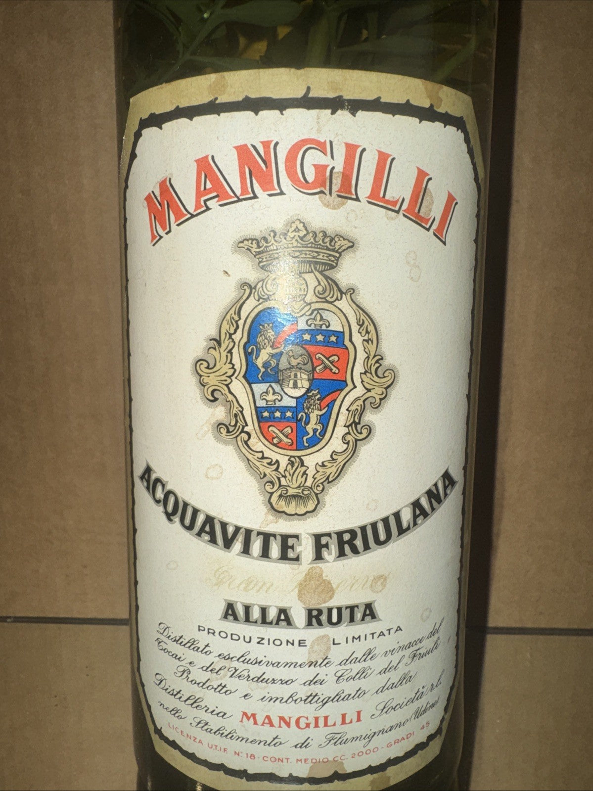 Mangilli, Acquavite Friulana - Grappa, 45%