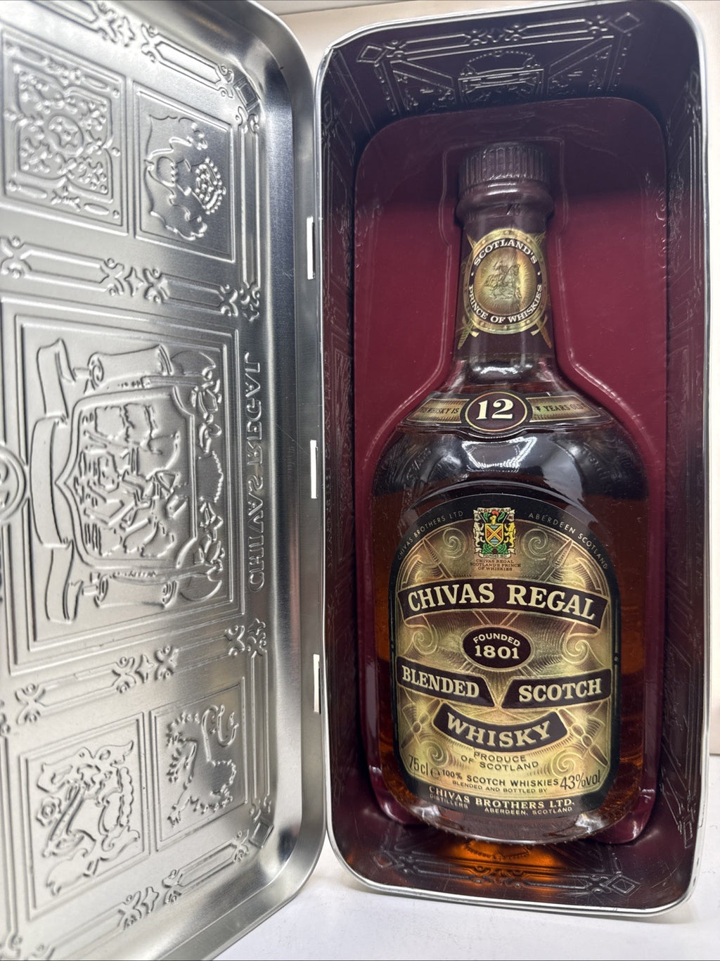 Chivas Regal 12 Year Old, 75cl, 43%, bottled during the 1980s In Tin Box