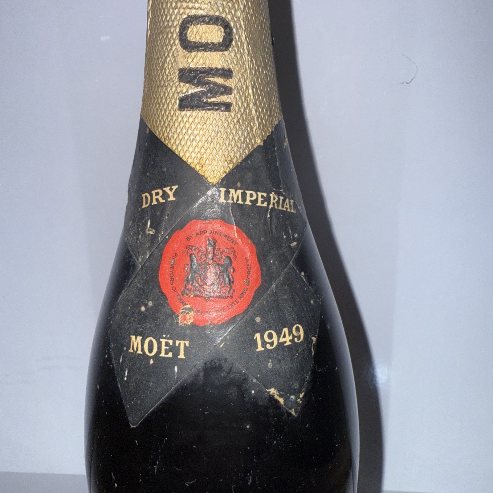 1949 Moët & Chandon Dry Impérial Champagne Flat But Very Good Condition For Year