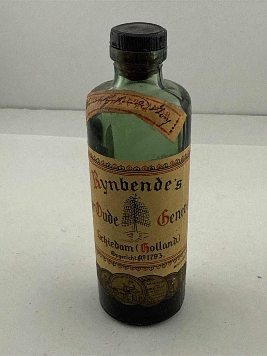 1950s/60s Rynbende’s Oude Genever Miniature Schiedam Holland Full
