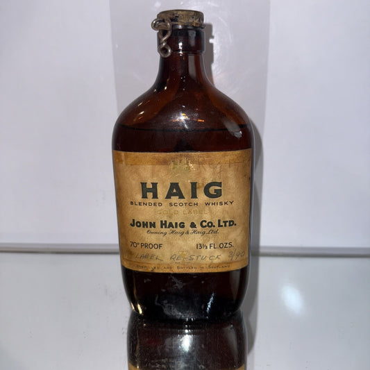 Haig Gold Label Blended Scotch Whisky 13 1/3 FL OZ And 70% Proof Vintage 1960s