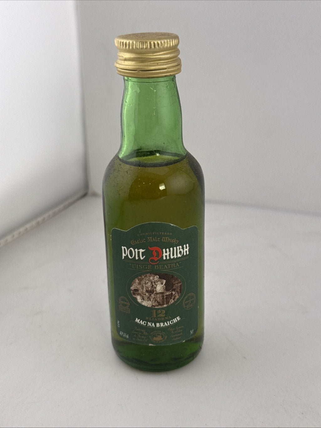 Poit Dhubh 12 Year Old Gaelic Malt Whisky Miniature 5cl 43% 1990s