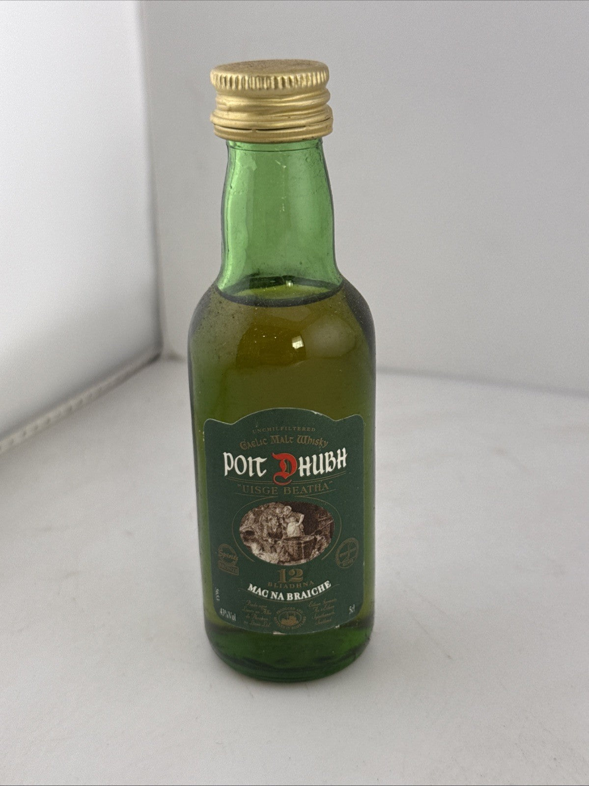 Poit Dhubh 12 Year Old Gaelic Malt Whisky Miniature 5cl 43% 1990s