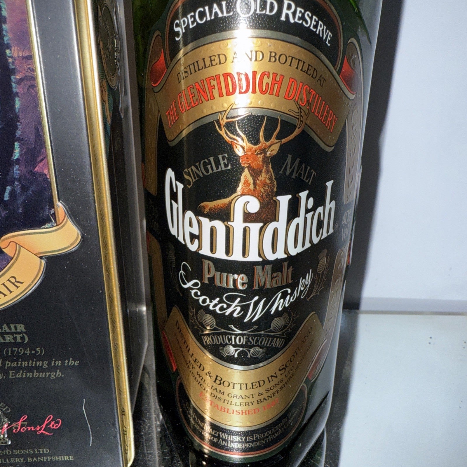 1975-85 Bottle Glenfiddich Special Old Reserve Pure Malt Whisky  Clan Sinclair