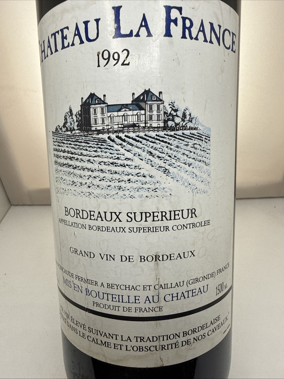 Château La France 1992 — Bordeaux Supérieur — 1.5L Magnum