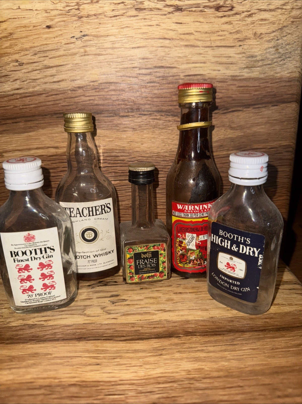 Group Of Empty Or Nearly Empty Miniatures Vintage