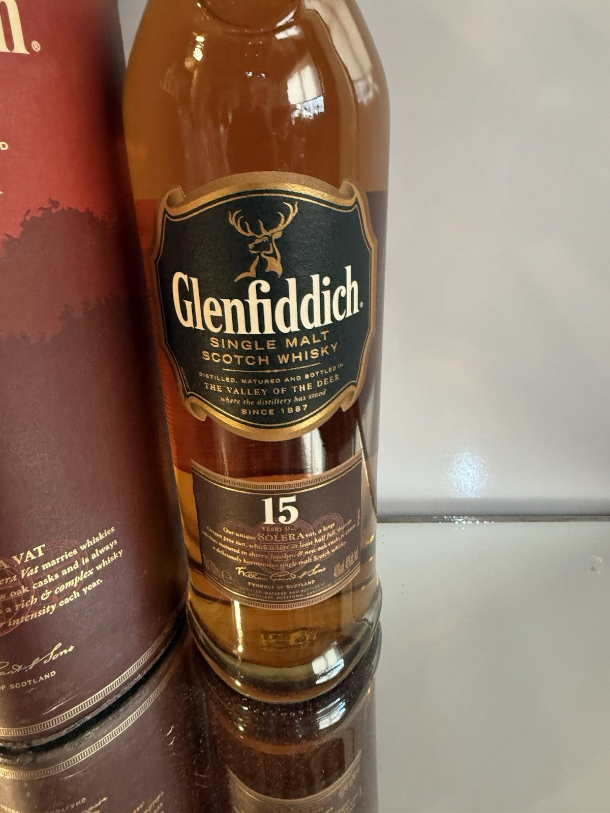 Glenfiddich 15 Year Old Solera Vat  Malt Whisky Boxed 2019