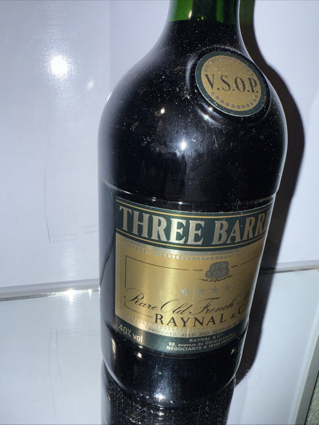 Three Barrels VSOP Cognac Estimated Bottled Early 2000s