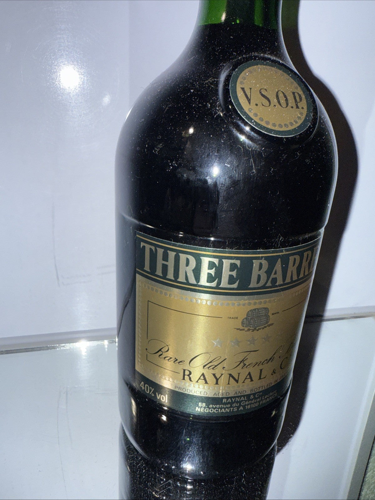 Three Barrels VSOP Cognac Estimated Bottled Early 2000s